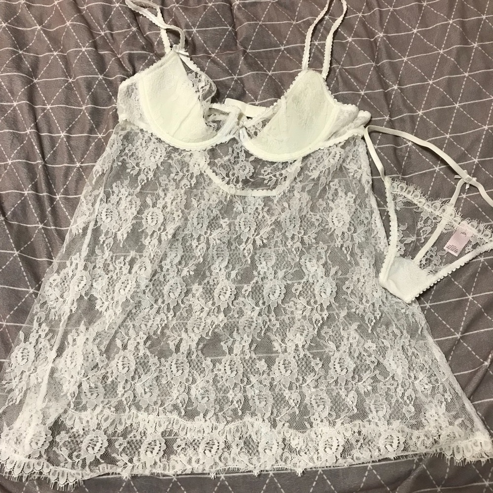 White Lace Bridal Lingerie